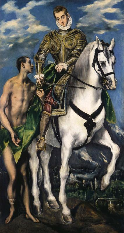 El Greco St Martin and the Beggar